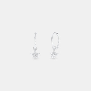 AMOR, Amor Creolen Damen Silber ONE SIZE, Amor - Creolen, One Size, Silber