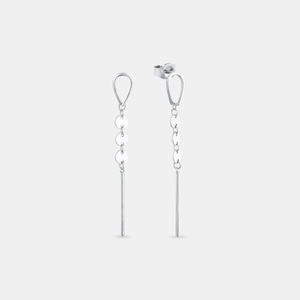 AMOR, Amor Ohrhänger Damen Silber ONE SIZE, Amor - Ohrhänger, One Size, Silber