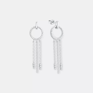 AMOR, Amor Ohrhänger Damen Silber ONE SIZE, Amor - Ohrhänger, One Size, Silber