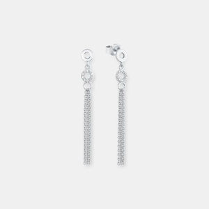 AMOR, Amor Ohrhänger Damen Silber ONE SIZE, Amor - Ohrhänger, One Size, Silber