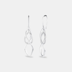 AMOR, Amor Ohrhänger Damen Silber ONE SIZE, Amor - Ohrhänger, One Size, Silber