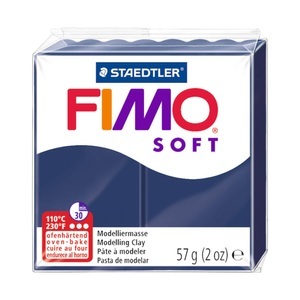FIMO, FIMO Soft Modelliermasse, Fimo Knete Soft, blau, 11058-35, (56g)