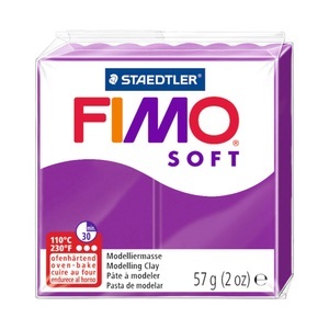 FIMO, FIMO Soft Modelliermasse, Fimo Knete Soft, 56g, violett, 11065-61, (56g)