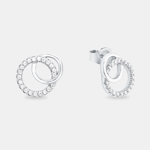 AMOR, Amor Ohrstecker Damen Silber ONE SIZE, Amor - Ohrstecker, One Size, Silber
