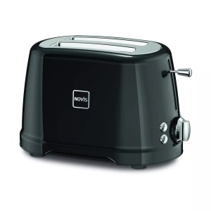 NOVIS, Novis Toaster, 2 Scheiben Iconic T2, NOVIS T2 - Toaster (Silber/Schwarz)