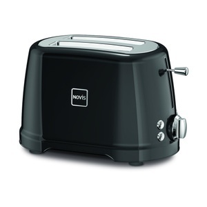 NOVIS, Novis Toaster, 2 Scheiben Iconic T2, NOVIS T2 - Toaster (Silber/Schwarz)