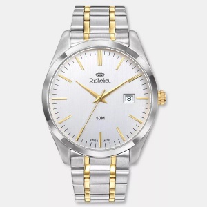 Richelieu, Richelieu Analoguhr Herren Zweifarbig 42mm, Richelieu Swiss Made 5005M.07.911 Sport Herrenuhr