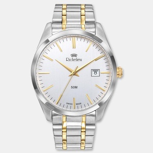 Richelieu, Richelieu Analoguhr Herren Zweifarbig 42mm, Richelieu Swiss Made 5005M.07.911 Sport Herrenuhr