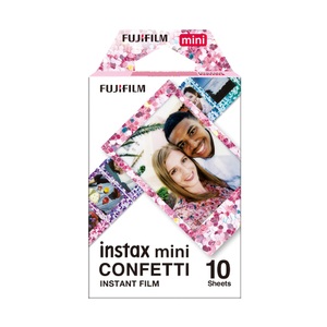 Fujifilm, FUJIFILM Analogfilm Instax Mini 10, Fujifilm instax Mini 10 Blatt Confetti Sofortbildfilm