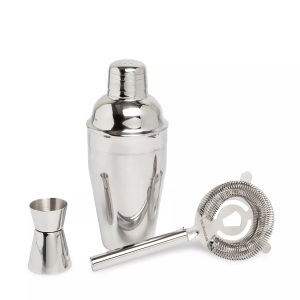 Wine & gourmet, Wine & Gourmet - Cocktailset 3pcs - Silber, Cocktail-Set Wine & more Grau Edelstahl 27.5 cm 6.3 cm 19 cm