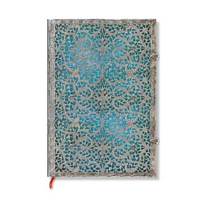 Hartley & Marks Publishers Ltd (Paperblanks), Maya Blau Grande (Unliniert), Paperblan Notizbuch Maya Blau, 210mm x 300mm, blanko, 240 Seiten, PB2559-7