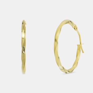AMOR, Amor Creolen Damen Gelbgold ONE SIZE, Amor - Creolen, One Size, Gelbgold