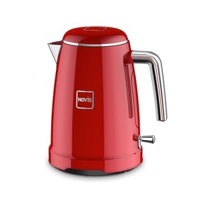 NOVIS, Novis - Wasserkocher ICONIC - Edelstahl - rot - 21/17/25 cm, Novis K1 rot Wasserkocher ? Rot