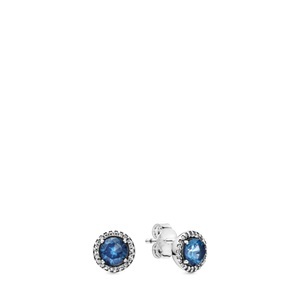 Pandora, Pandora Blue Round Sparkle Ohrschmuck Damen, Pandora Blue Round Sparkle Ohrschmuck Damen