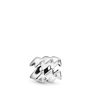Pandora, Pandora Sparkling Aquarius Zodiac Charm Damen, Pandora Sparkling Aquarius Zodiac Charm Damen