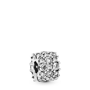 Pandora, Pandora Clear Sparkle All Over Charm Damen, Pandora - Charm, One Size, Silber
