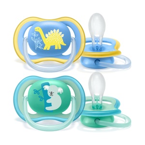 Avent Philips, Avent Philips Schnuller ultra air 18M+ Boy Dino/Koala (1 Stück), Avent Schnuller Ultra Air Boy +18 Monate (Farbe nicht wählbar)