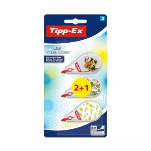 Tipp-Ex, Tipp-Ex Korrekturroller Mini Pocket, TIPP-EX Mini Pocket Mouse 8516807 Decors, ass. 3 Stk.
