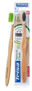 TRISA, Trisa Natural Clean Swiss Wood soft (1 Stück), Trisa Natural Clean Holzzahnbürste soft (1 Stk)