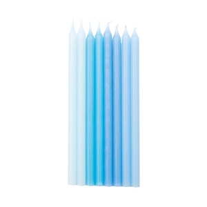 PAPER POETRY, PAPER POETRY - Kerze yey - Naturstoff - aqua, RICO-Design - Kuchenkerzen, 12cm, Blau