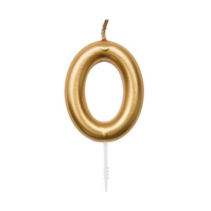 undefined, Kerze Kuchenkerzen-Set, RICO-Design - Beutelset, 11cm, Gold