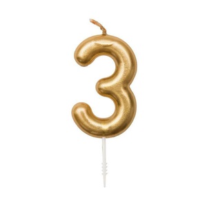 undefined, Kerze Kuchenkerzen-Set, RICO-Design - Kerze, 11cm, Gold
