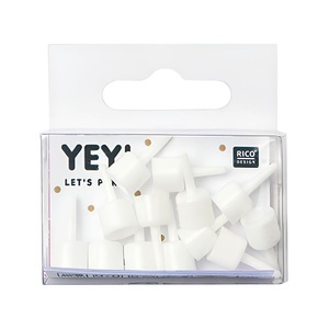 undefined, Kerze Kuchenkerzen-Set, Rico Design Kerzenhalter 16 Stück, Weiss