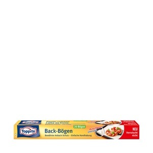 Toppits, Toppits Backtrennpapier Trio 3x20St, Toppits - Backpapier-Set 3 x 20 Stück, 38X42CM, Beige