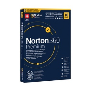 Norton, Norton PC/Mac/Android/iOS - Security 360 with 75Gb 10 Device Physisch (Box), Norton 360 Premium Box, 10 Device, 1 Jahr