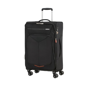 American Tourister, American Tourister Weichschalenkoffer, Spinner Unisex Schwarz matt 67 CM, American Tourister® Weichgepäck-Trolley »SUMMERFUNK, 67 cm«, 4 Rollen, Reisekoffer Aufgabegepäck Trolley TSA-Zahlenschloss Volumenerweiterung