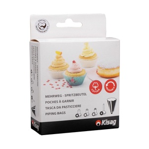 Kisag, Kisag Spritzbeutel-Set Profi, Kisag - Spritzbeutel-Set, 30X17CM, Weiss