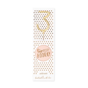Wondercandle, Wondercandle hipHIP HOORAY Gold 3, Wondercandle hipHIP Hooray gold 3
