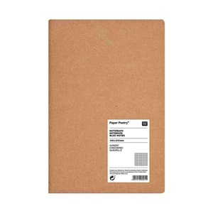 undefined, Notizbuch A5 Kraftpapier-Umschlag, kariert, 