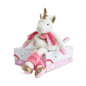 DOUDOU ET COMPAGNIE, Plüschtier Lucie das Einhorn, 22 cm - DC3313