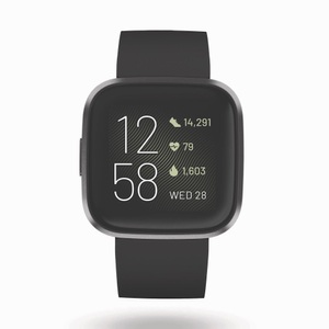 Fitbit, Fitbit Versa 2 Black / Carbon Aluminum Smartwatch, fitbit Versa 2 Black / Carbon Smartwatch ? Schwarz