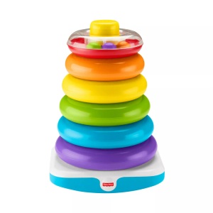 Mattel, Fisher-Price Gigantische Farbring Pyramide, Fisher-Price GJW15 Gigantische Pyramide Lernspiel