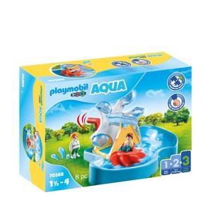 PLAYMOBIL, PLAYMOBIL 1-2-3 Aqua Wasserrad mit Karussell #70268, playmobil® Wasserrad mit Karussell 70268