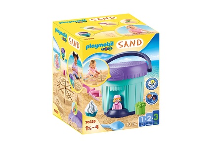 PLAYMOBIL, PLAYMOBIL 1-2-3 Sand Kreativset Sandbäckerei #70339, Playmobil - 70339 Kreativset Sandbäckerei, Multicolor