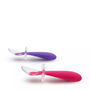 Munchkin, Munchkin Besteck-Set Gentle Scoop 6MT+, Munchkin Silikon Trainingslöffel Gent Scoop 2 Stk