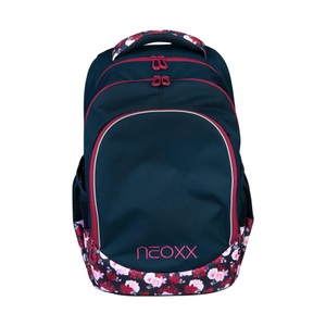NEOXX, neoxx Schulrucksack »Fly, My heart blooms«, neoxx Schulrucksack »Fly, My heart blooms«, Reflektionsnaht, aus recycelten PET-Flaschen