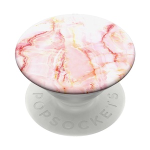 POPSOCKETS, Popsockets 800956 Rose Marble - Handy Griff und Ständer (Rosarot/Weiss), 