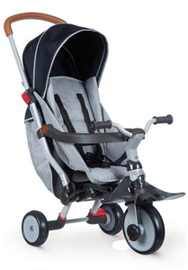 Smoby, Smoby Fold-Up Trike, grau/schwarz, 