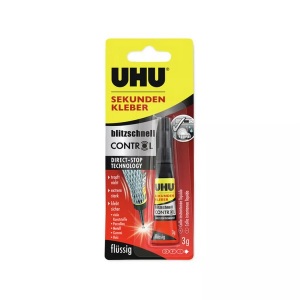 UHU, UHU Sekundenkleber Control 33130 flüssig 3g, UHU® Sekundenkleber blitzschnell Control flüssig, 3 g