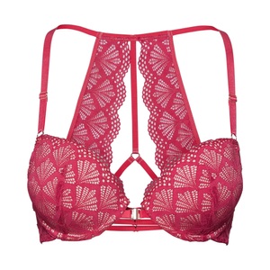 Lascana, LASCANA Push-up-BH, LASCANA Push-up-BH »Sienna«, mit dekorativem Spitzenrücken, sexy Dessous