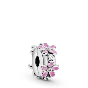 Pandora, Pandora Charm ONE Size, Pandora Clip Pink Daisy Flower Charm Damen