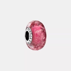 Pandora, Pandora Wavy Fancy Pink Charm Damen, Pandora Wavy Fancy Pink Charm Damen