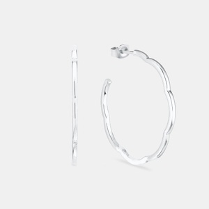 AMOR, Amor Creolen Damen Silber ONE SIZE, Amor - Creolen, One Size, Silber