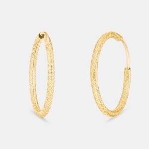 AMOR, Amor Creolen Damen Gelbgold ONE SIZE, 