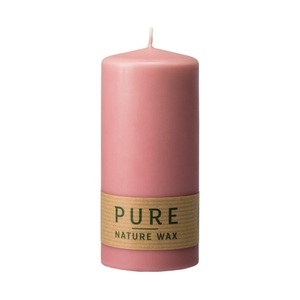 Pure, Kerze Safe, Pure - Kerze im Glas, H130DU60, Rose