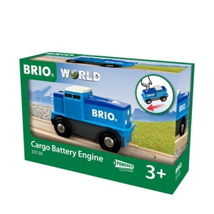 BRIO, Blaue Frachtlok mit Batterie, Spielfahrzeug, BRIO Blaue Batterie Frachtlok